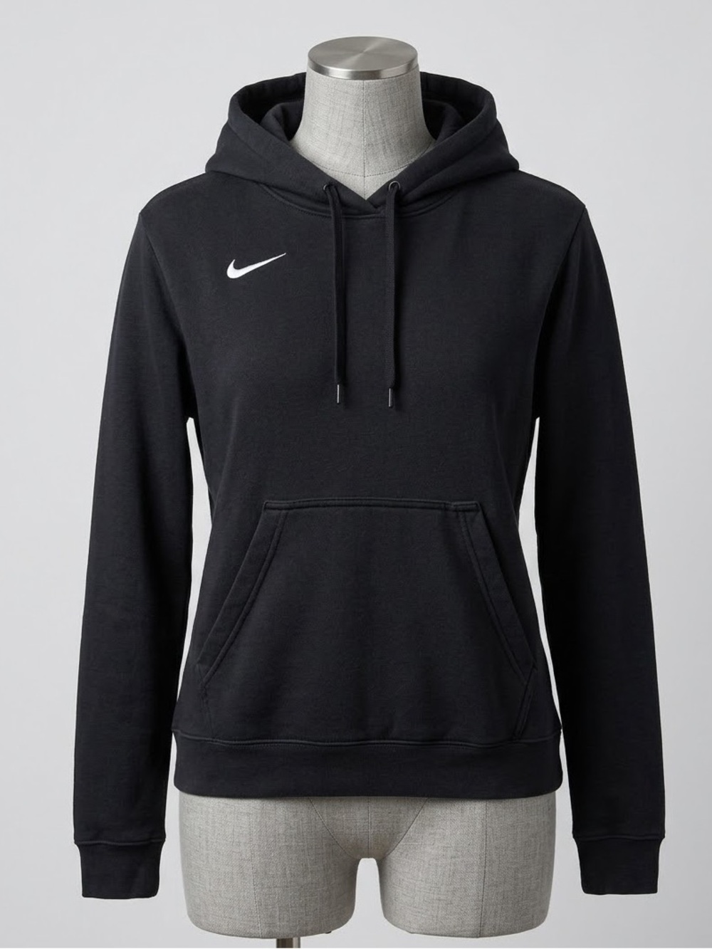 Nike Women’s Black Hooded Sweatshirt - Classic Swoosh Pullover
